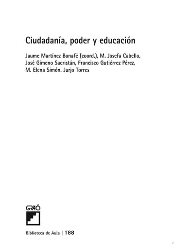 Ciudadanía, poder y educación
