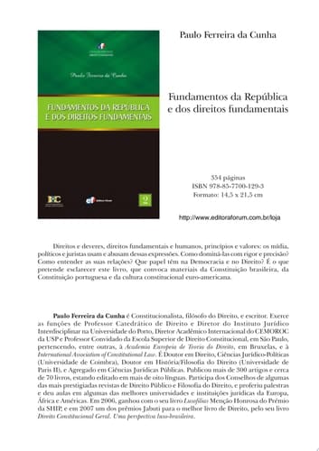 Fundamentos da República e dos direitos fundamentais (Coleção Fórum de Direitos Fundamentais - volume 2)