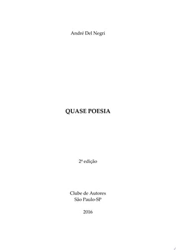 Quase Poesia