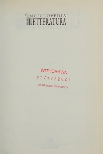 L'enciclopedia della letteratura