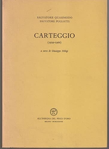 Carteggio, 1929-1966 (Italian Edition)