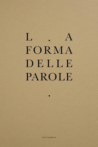 La forma delle parole il catalogo