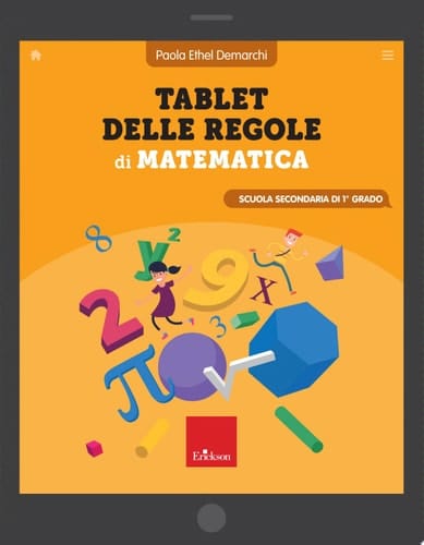 Tablet delle regole di matematica