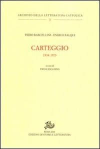Carteggio 1934-1973