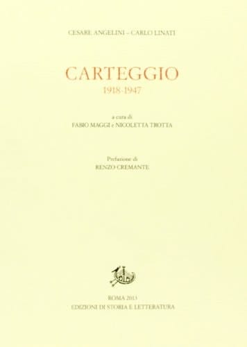 Carteggio, 1918-1947