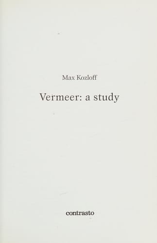 Vermeer: A Study (Logos)