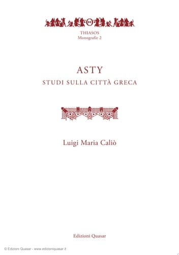 Asty studi sulla città greca