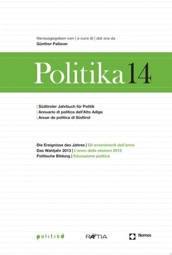 Politika 14 Südtiroler Jahrbuch für Politik / Annuario di politica dell ́Alto Adige / Anuar de politica dl Südtirol