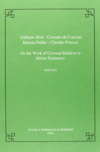 On the work of Givental relative to mirror symmetry