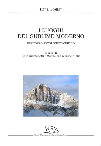 I luoghi del sublime moderno percorso antologico-critico