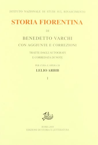 Storia fiorentina di Benedetto Varchi