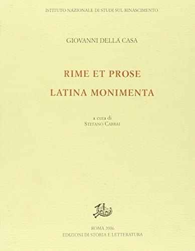 Ioannis Casae Latina monimenta