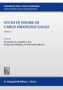Studi in onore di Carlo Emanuele Gallo - e-Book