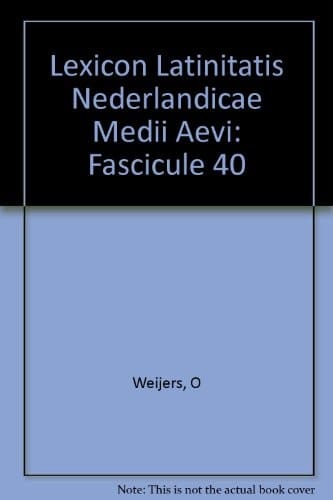 Lexicon latinitatis nederlandicae Medii Aevi Murio-Novellus