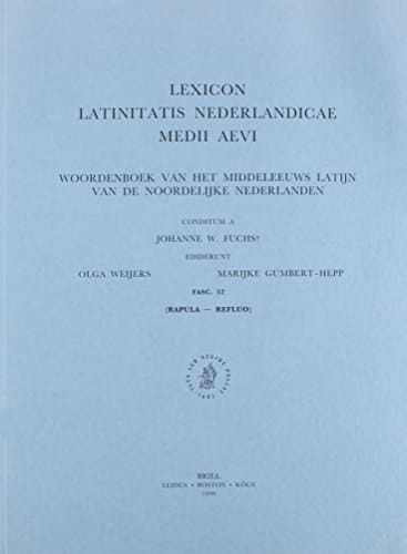 The Lexicon Latinitatis Nederlandicae Medii Aevi Fasc. 53