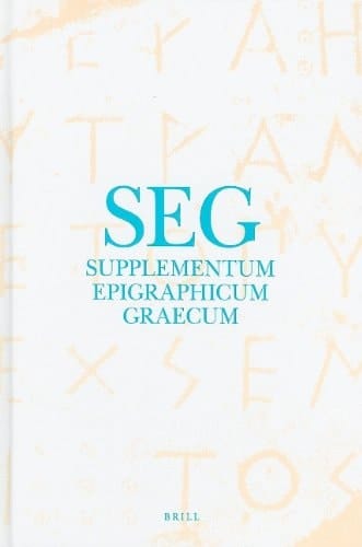 Supplementum Epigraphicum Graecum, Volume XXXII (1982)