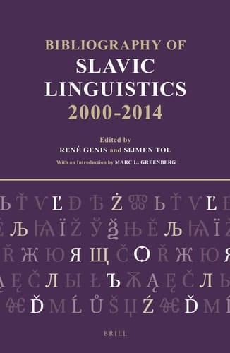 Bibliography of Slavic Linguistics, 2000-2014