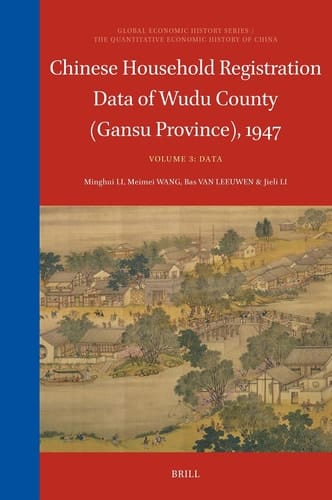 Chinese Household Registration Data of Wudu County (Gansu Province), 1947 (Volume 3) - Data