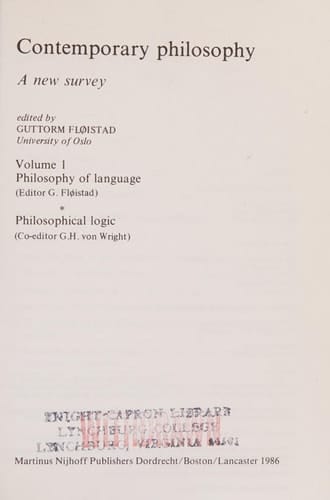 Philosophy of Mind/Philosophie de l’esprit
