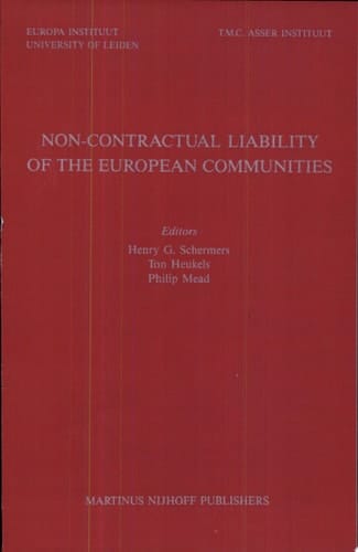 Non-Contractual Liability of the European Communities