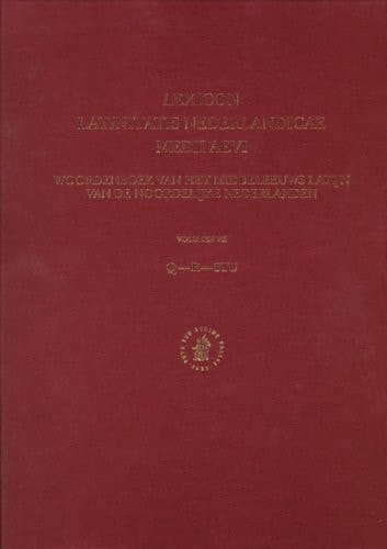 Lexicon Latinitatis Nederlandicae Medii Aevi Woordenboek van het middeleeuws Latijn van de Noordelijke Nederlanden