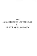 De "Bibliothèque universelle et historique" (1686-1693): Een periodiek als trefpunt van geletterd Europa (Studies van het Instituut voor ... in de Zeventiende Eeuw) (Dutch Edition)