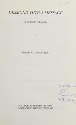 Desmond Tutu's Message (Theologie & Empire)