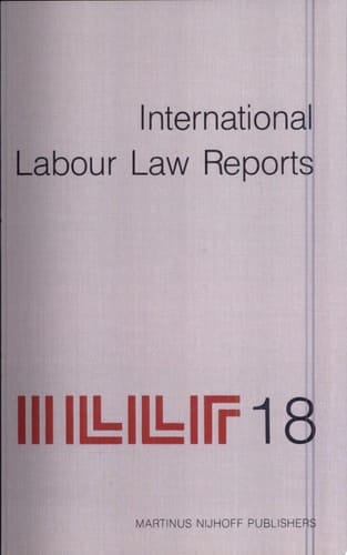 International labour law reports Vol. 18