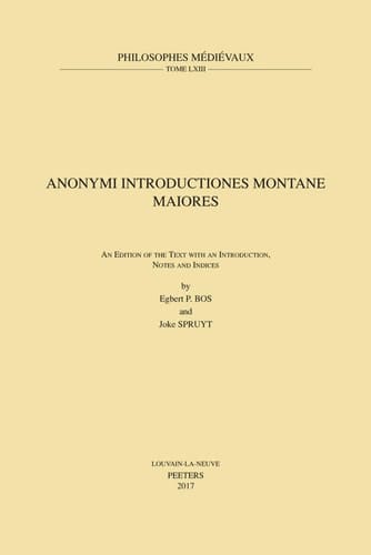 Anonymi Introductiones Montane maiores
