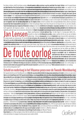 De foute oorlog Schuld en nederlaag in het Vlaamse proza over de Tweede Wereldoorlog