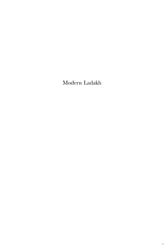 Modern Ladakh Anthropological Perspectives on Continuity and Change