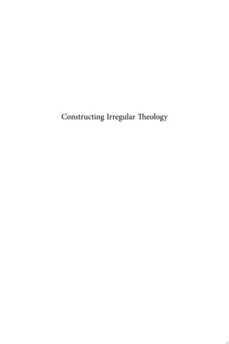 Constructing Irregular Theology Bamboo and Minjung in East Asian Perspective