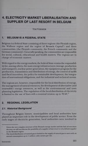 European Energy Law Report I