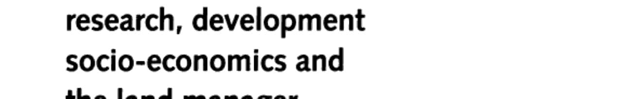 Livestock Farming Systems Research, Development, Socio-economics and the Land Manager : Proceedings of the Third International Symposium on Livestock Farming Systems