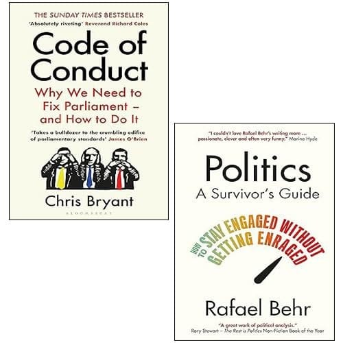 Code of Conduct By Chris Bryant, Politics A Survivor’s Guide By Rafael Behr 2 Books Collection Set