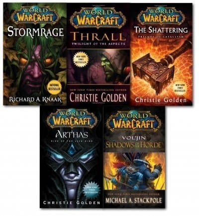 Warcraft - World Of Warcraft - 5 Book Collection Set (The Shattering, Thrall Twilight of the Aspects, Arthas Rise of the Lich King, Stormrage, Voljin) by Christie Golden (2016-05-03)