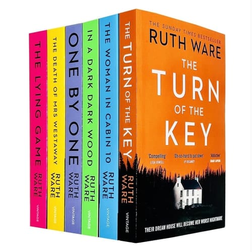 Ruth Ware 6 Books Collection Set (The Turn of the Key, The Woman in Cabin 10, In a Dark Dark Wood, One by One, The Death of Mrs Westaway, The Lying Game)