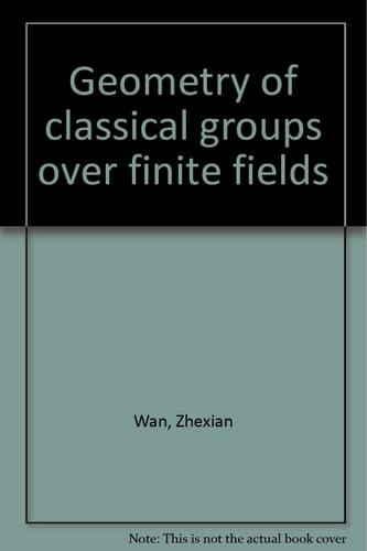 Geometry of Classical Groups Over Finite Fields
