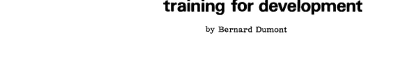 Functional Literacy in Mali: Training for Development
