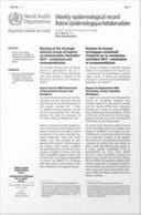 Weekly Epidemiological Record Vol. 89 No 32-33 2014
