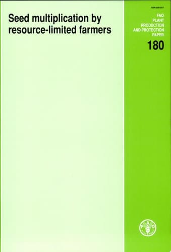 Seed multiplication by resource-limited farmers