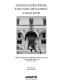 Early Child Development Global Seminar Report, 1989