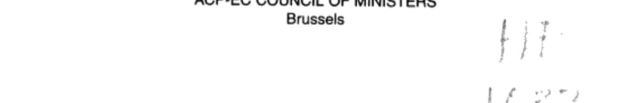 Acp-Ec Conventions of Lome Compilation of Texts