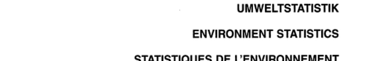 Environment statistics