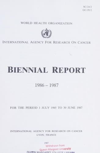 Biennial Report 1986-1987 For the Period July 1, 1985 to June 30, 1987