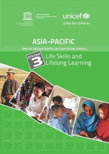 EFA goal 3 Life skills and lifelong learning