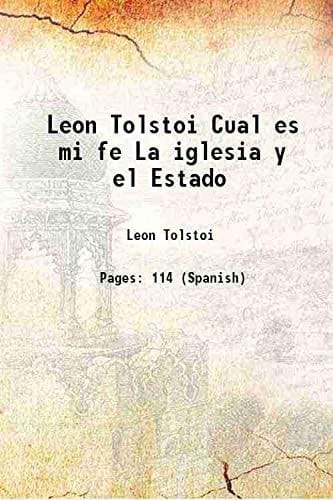 Cual es mi fe La iglesia y el Estado 1927