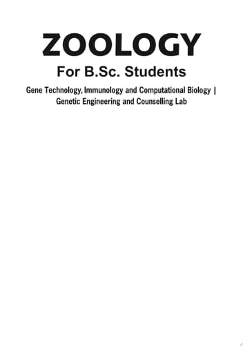 Zoology for B.Sc. Students Semester IV: NEP 2020 Uttar Pradesh