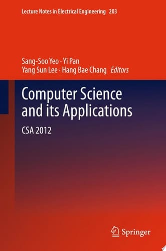 Computer Science and its Applications CSA 2012
