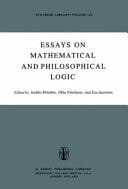 Essays on Mathematical and Philosophical Logic Proceedings of the Fourth Scandinavian Logic Symposium and of the First Soviet-Finnish Logic Conference, Jyväskylä, Finland, June 29-July 6, 1976